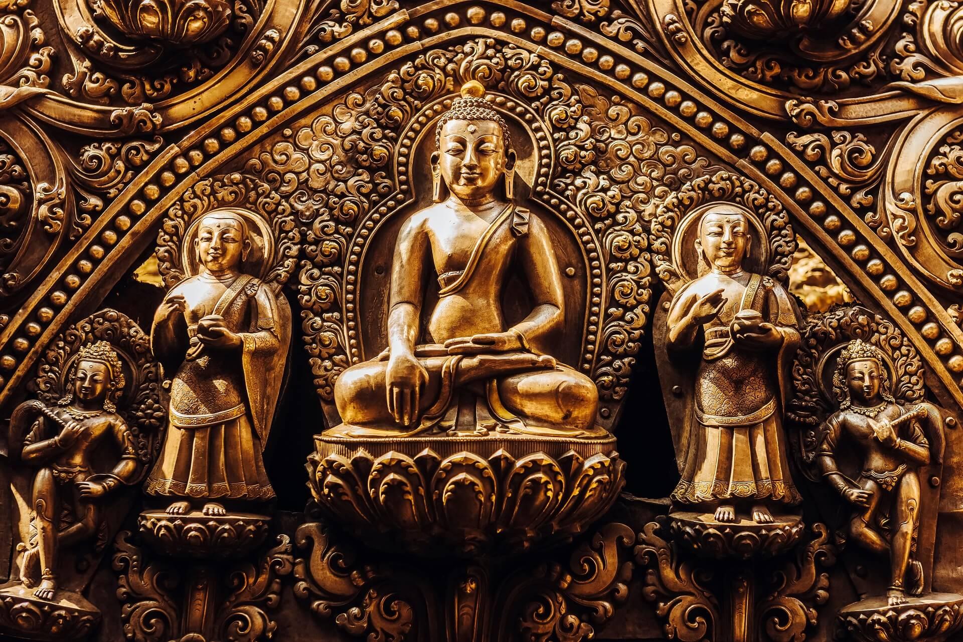 The Golden Temple in Nepal.