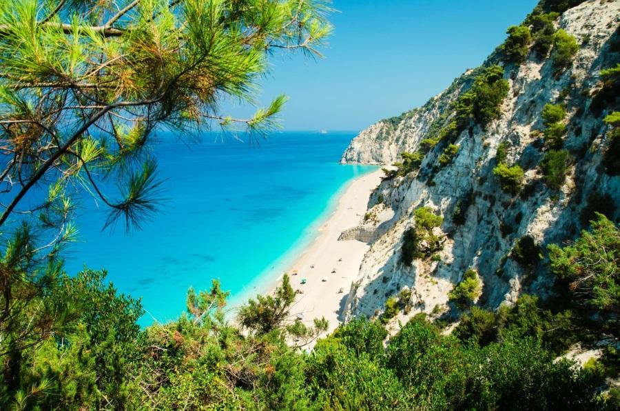 Egremni Beach on Lefkada