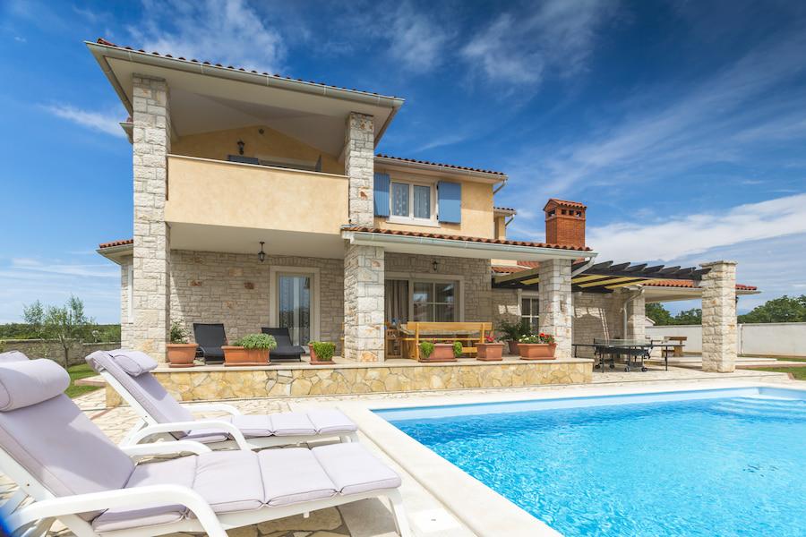 A beautiful vacation house with pool in Zadar, Croatia.