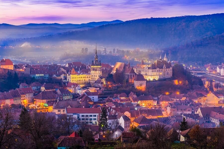 Sighisoara from a bird's eye view