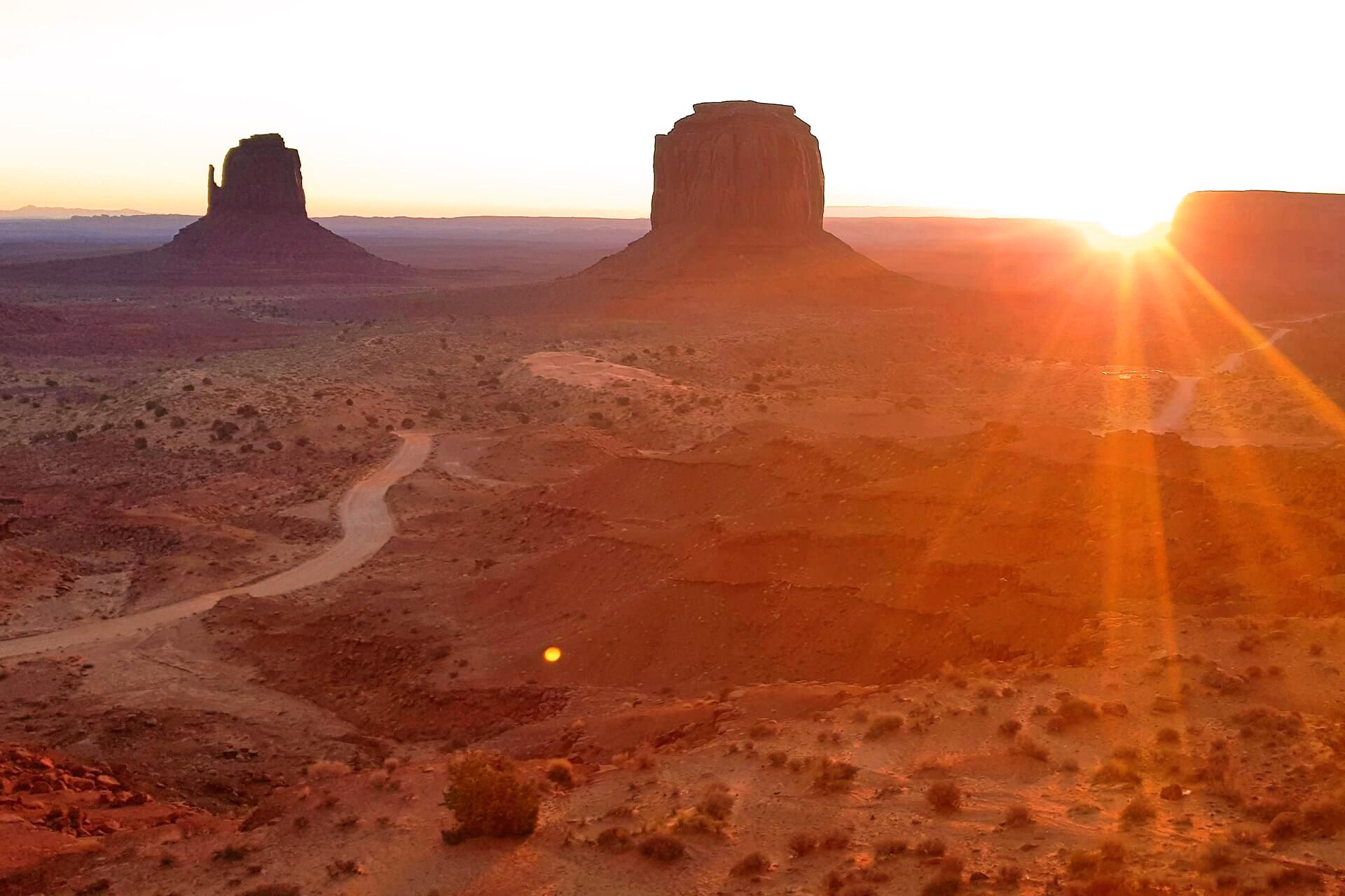 Sunrise at Monument Valley