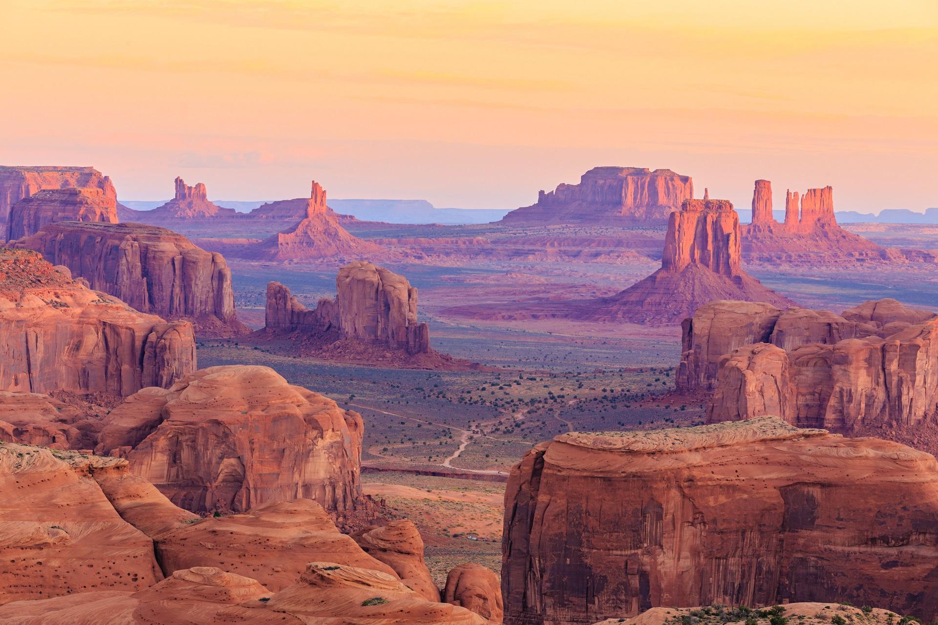 Sunrise in Monument Valley
