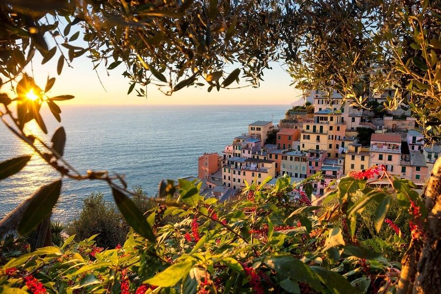 Riomaggiore in the Cinque Terre in Italy