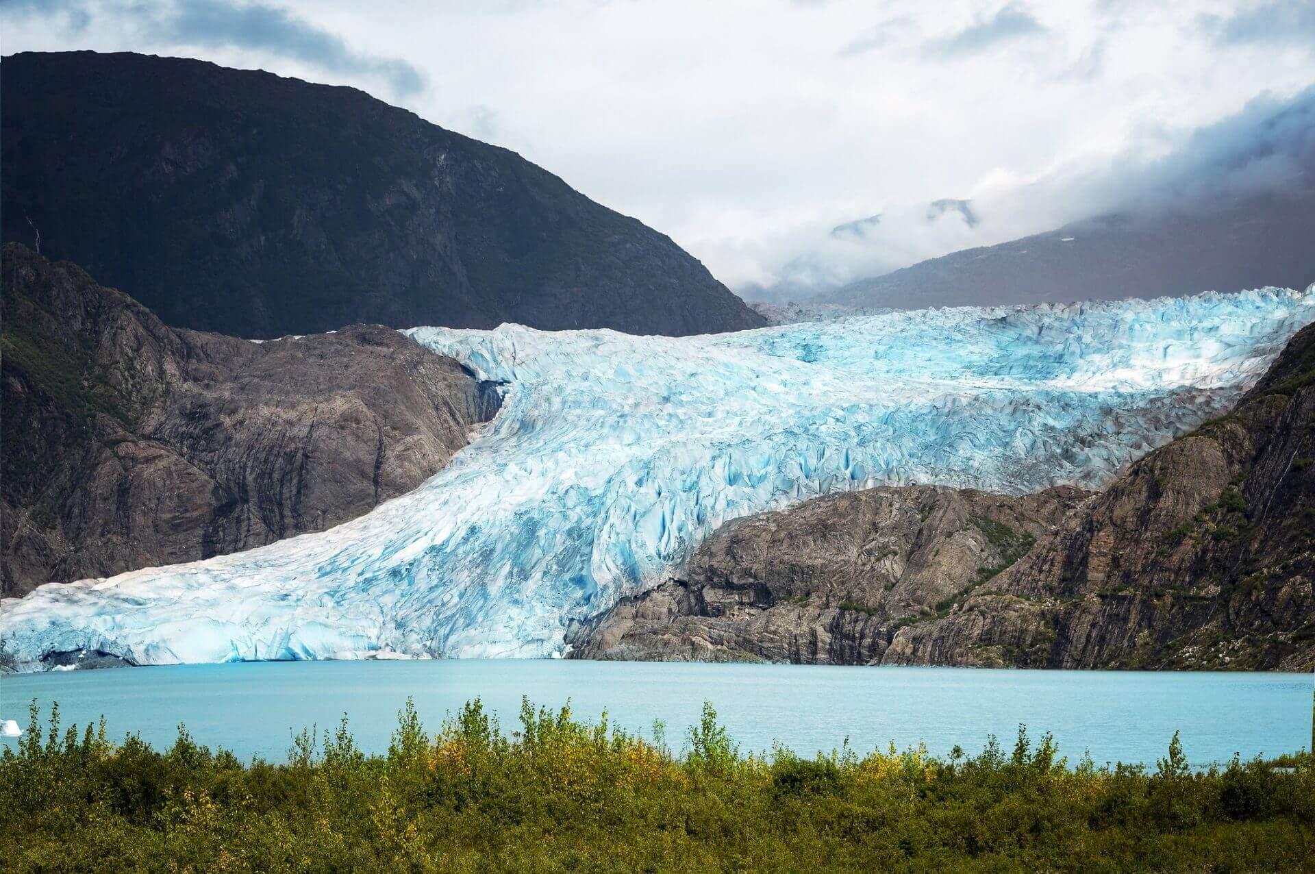 A glacier in Glacier Bay National Park