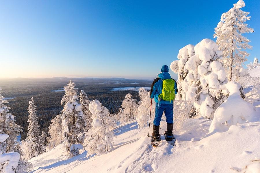 Snowshoe Hiking in Finland