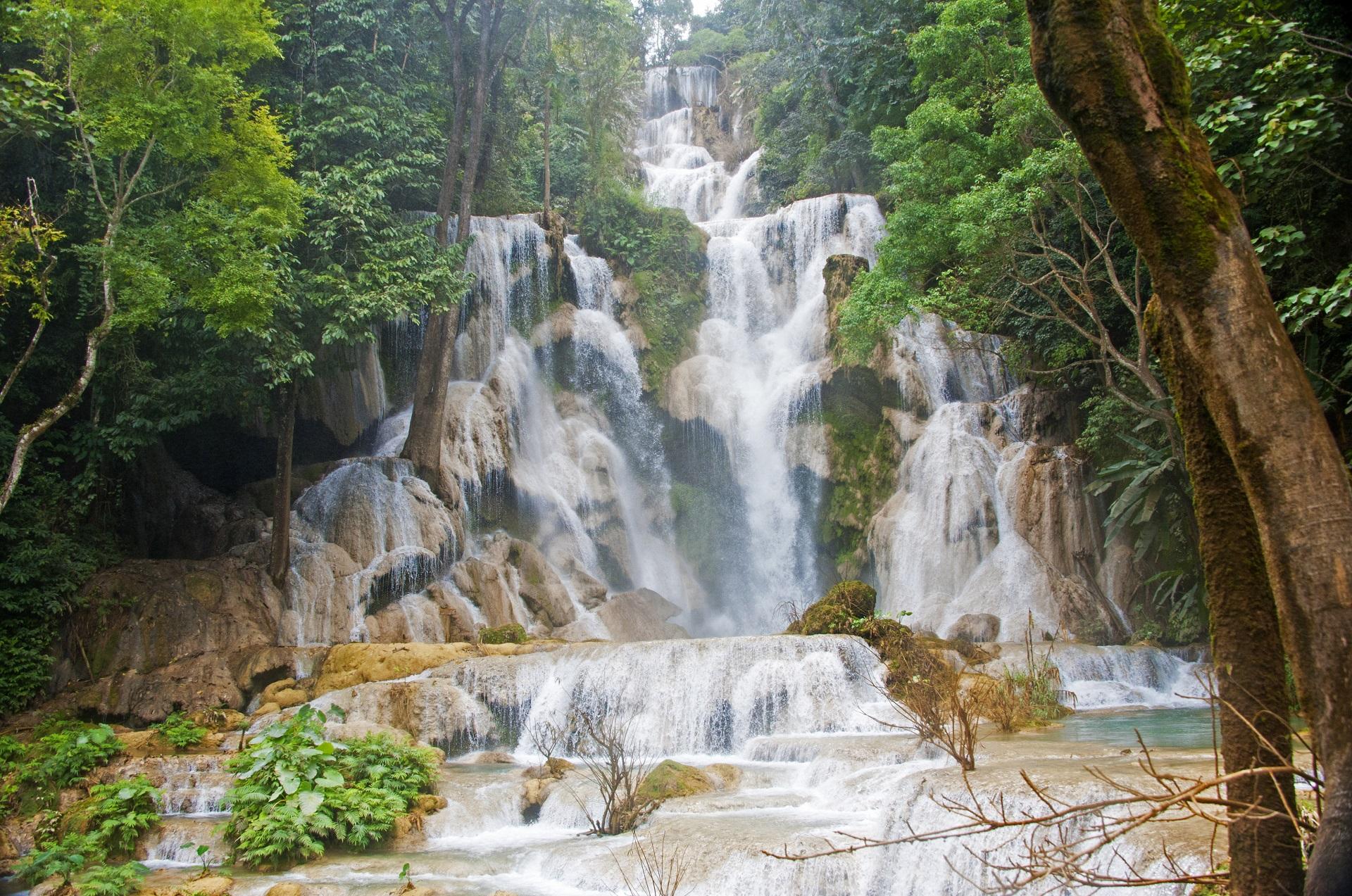 Kuang Si waterfall in Laos