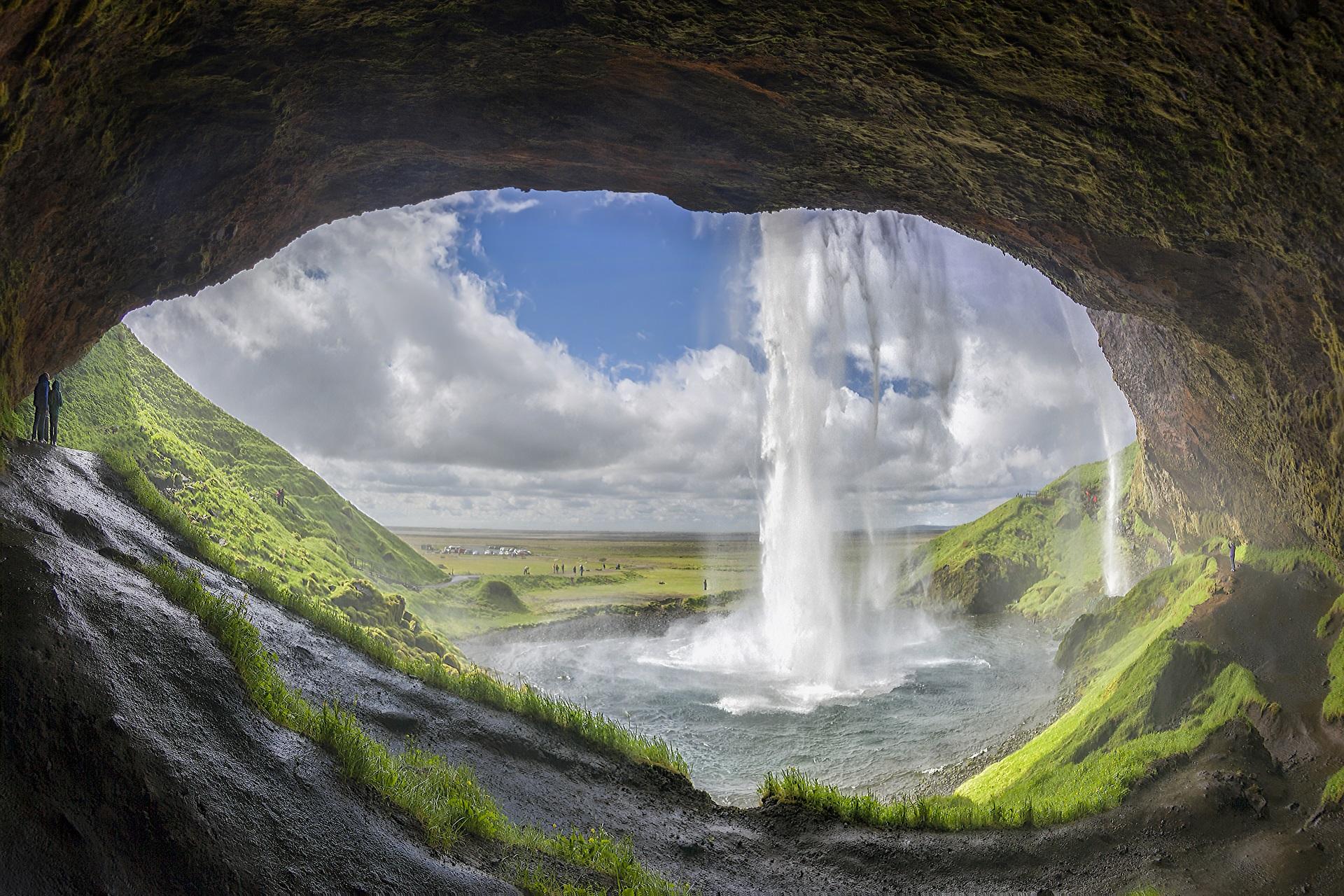 Seljalandsfoss in Iceland is one of the most spectacular waterfalls in the world