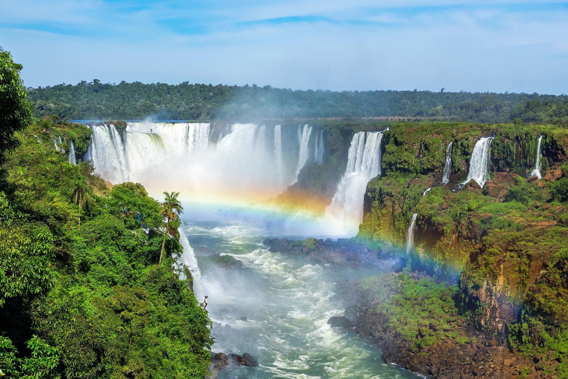 Iguazú Waterfalls in Brazil and Argentina