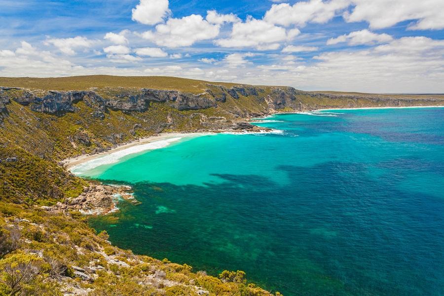 Beautiful bay on Kangaroo Island, South Australia