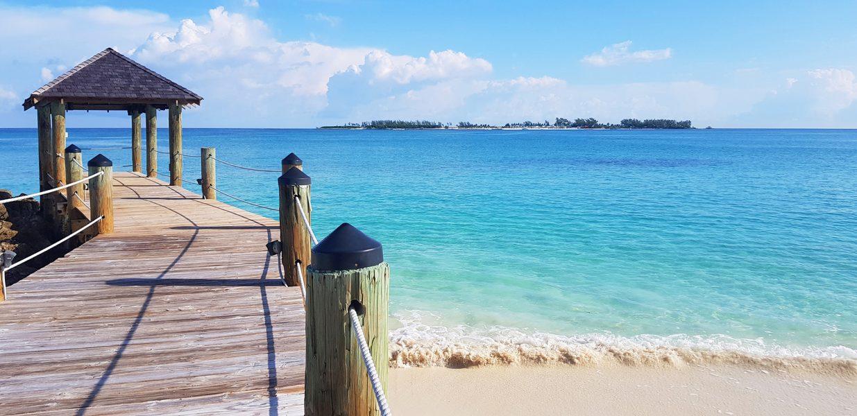 Dock in the water in Nassau