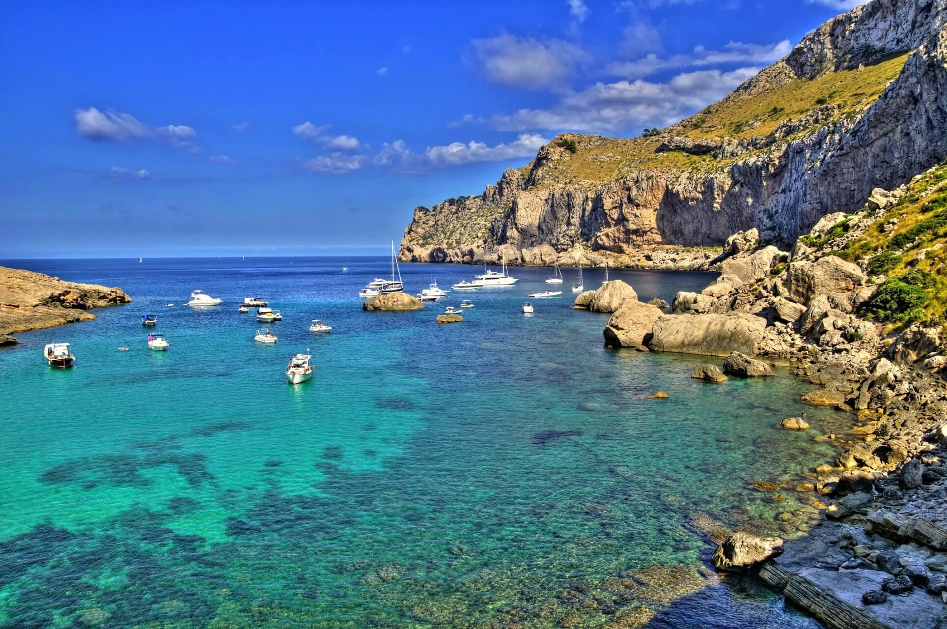The many beautiful coves around Cala Figuera are perfect for snorkeling.
