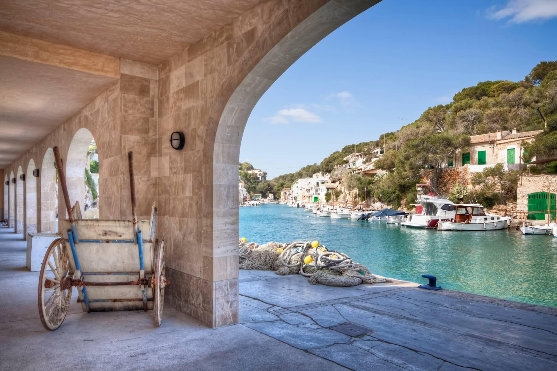 Harbor in Cala Figuera on Mallorca
