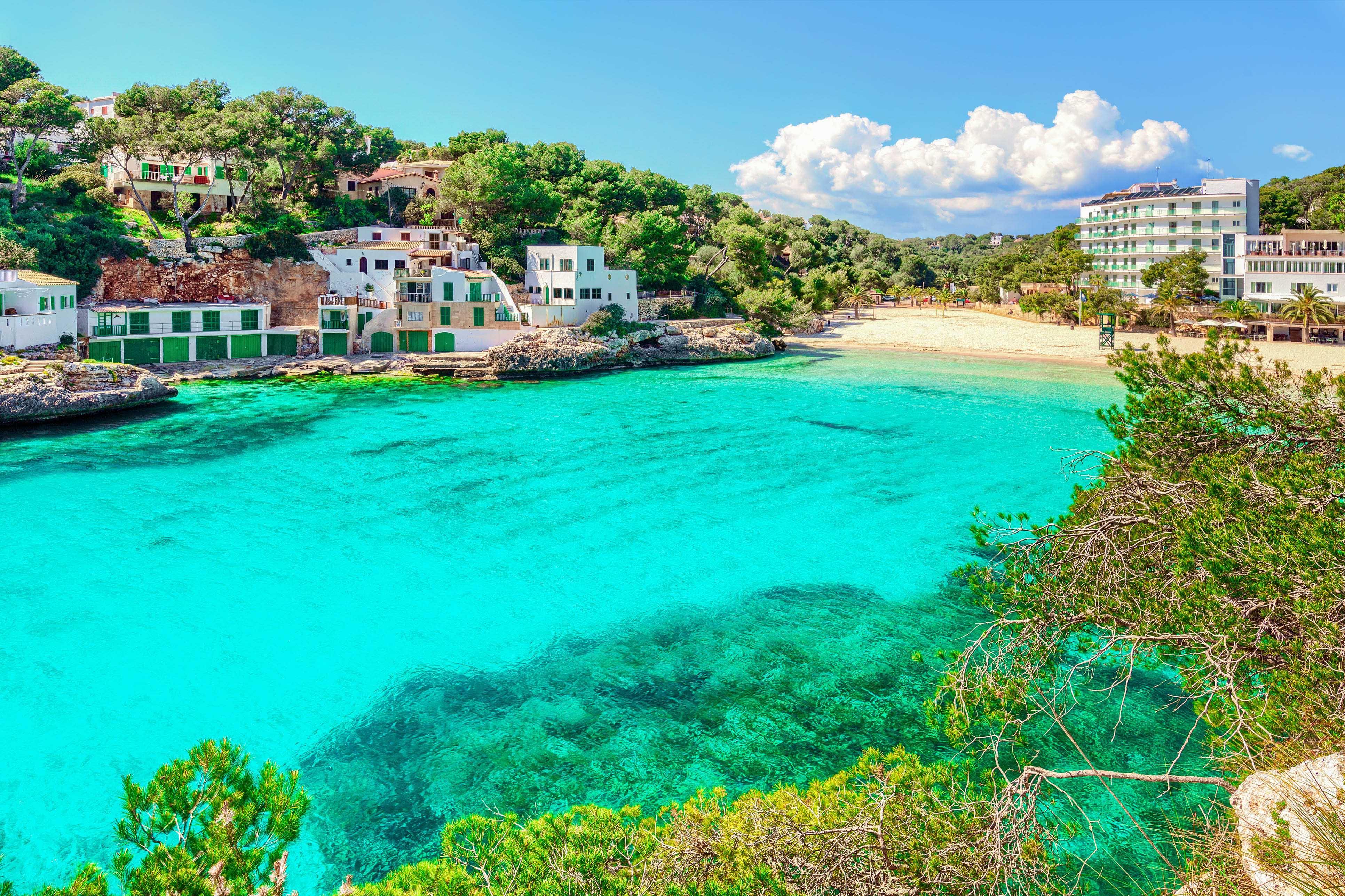 The beautiful bay of Cala Santanyi in Mallorca