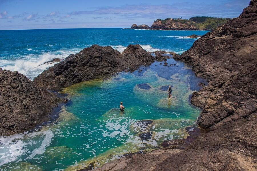 Mermaid Pool in Matapouri, New Zealand