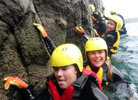 ‘Coasteering is one of the few outdoor activities where the fun is not diminished by the rain; if anything, it adds to the atmosphere’