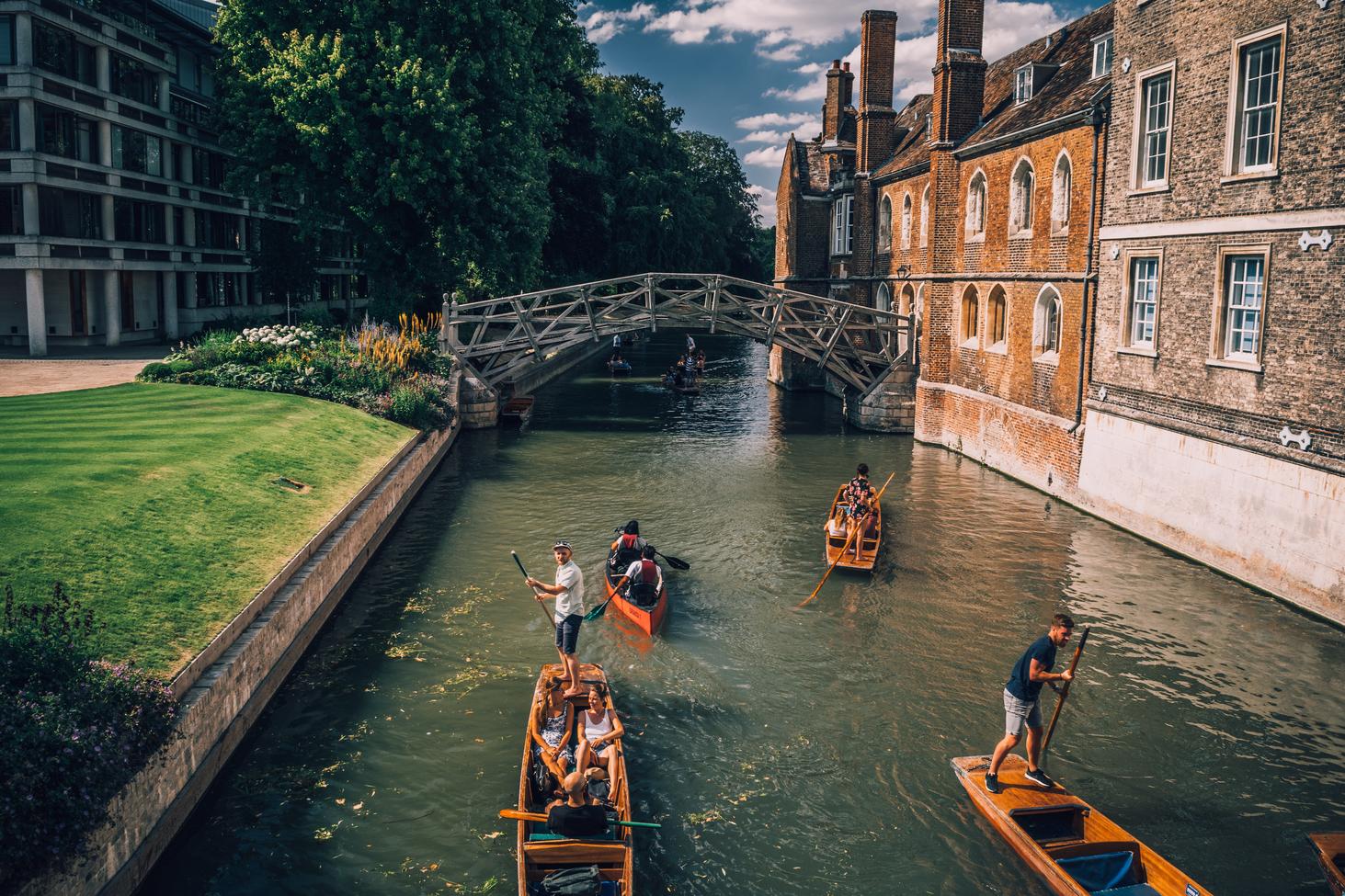 un giro in punt a Cambridge