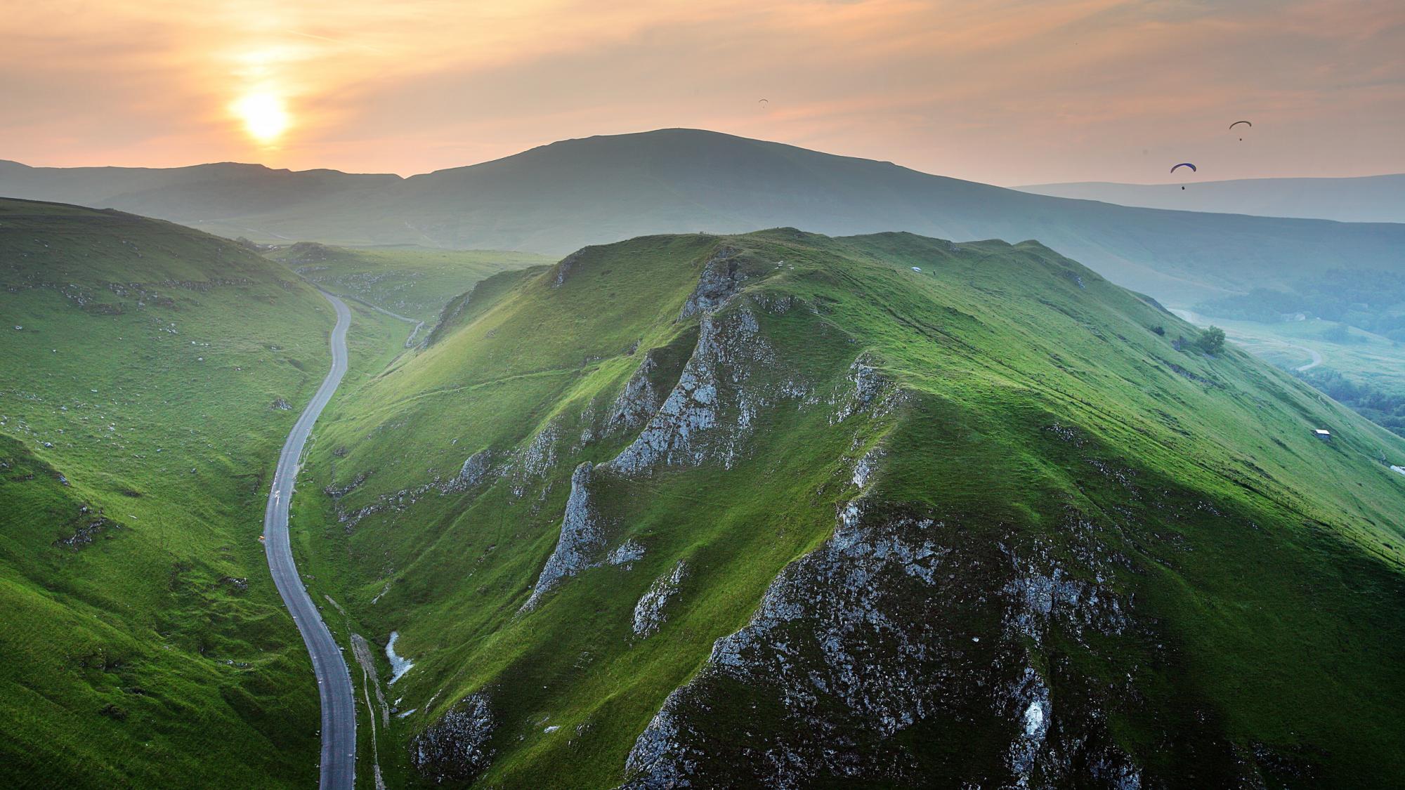 winnats pass, trekking nel peak district