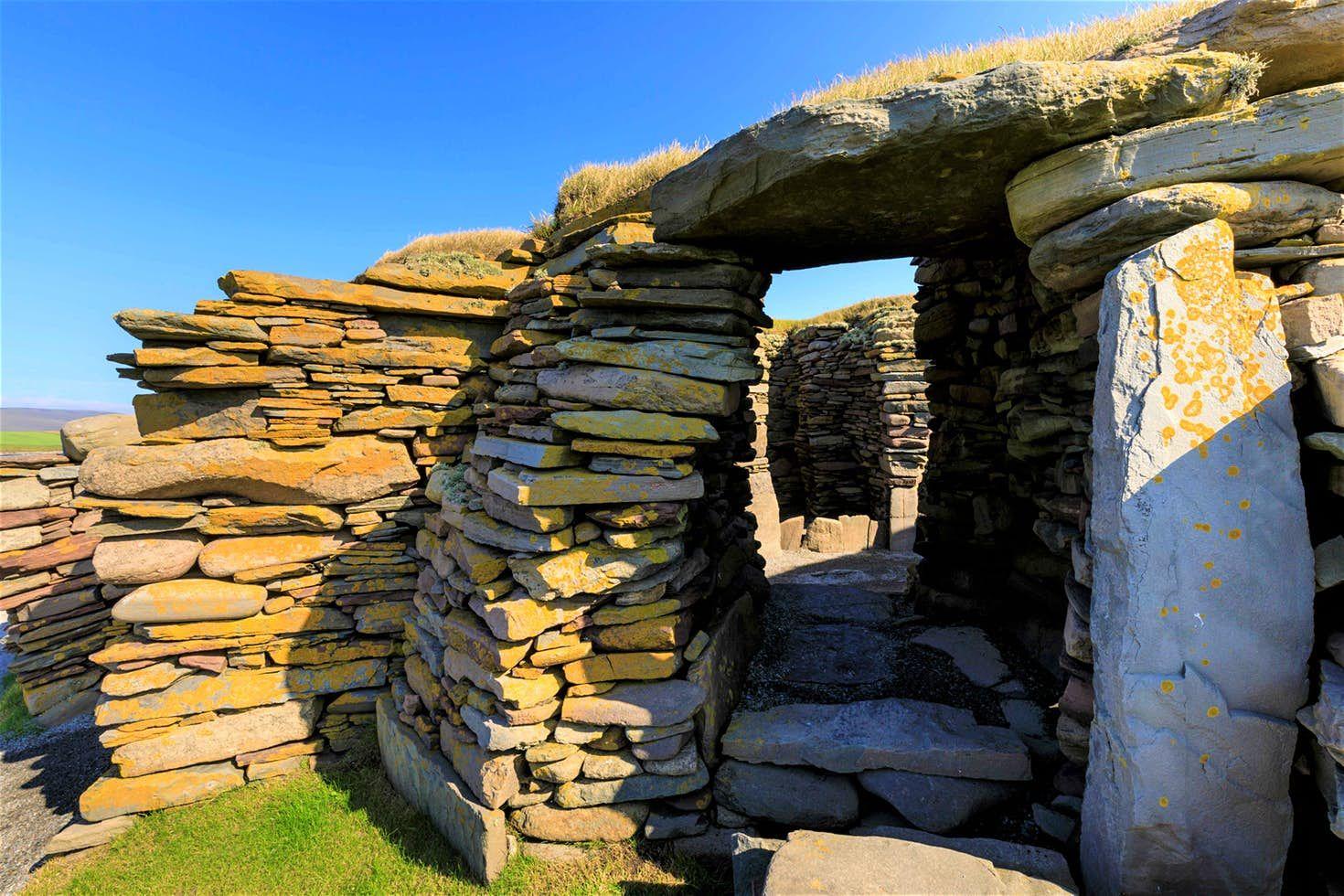 Isole Shetland: resti archeologici di Jarlshof nelle Isole Shetland in Scozia
