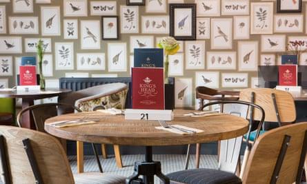 Dining room at the King’s Head, Beverley