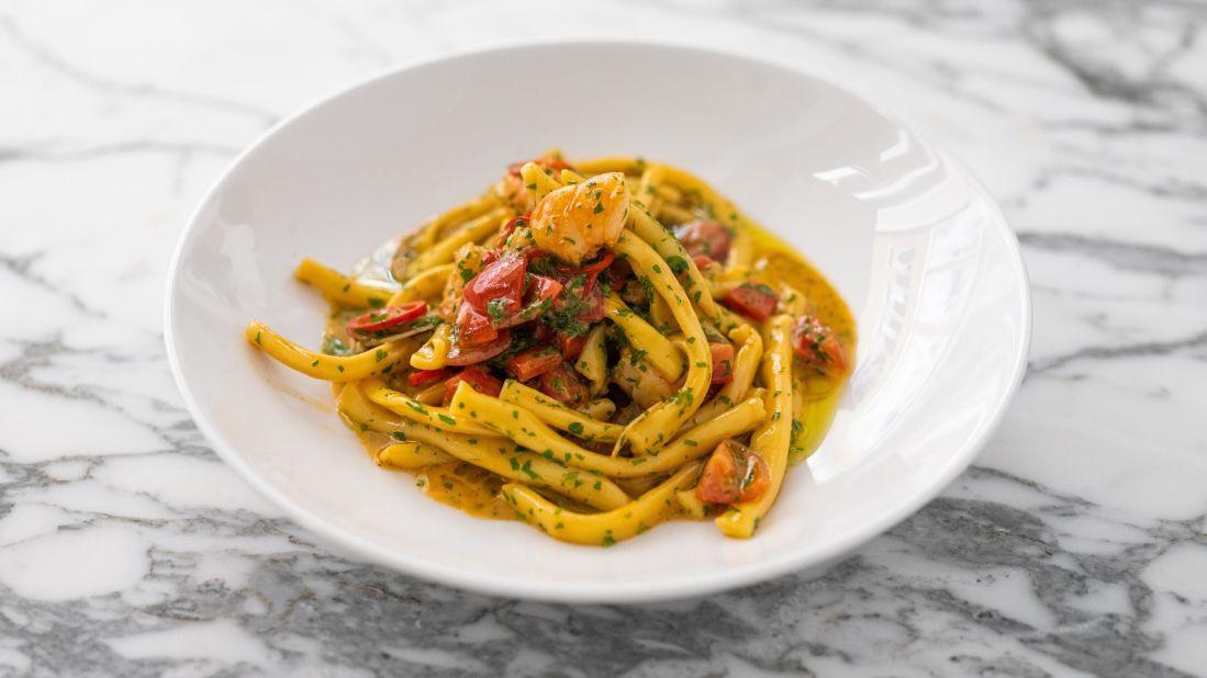 <strong>Pasta, plain and simple:</strong> Inspired by the Emilia-Romagna region of Italy, papardelles and raviolis steal the show at Emilia.