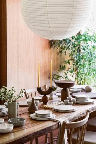 Ceramics and linen at In Bed interiors store.