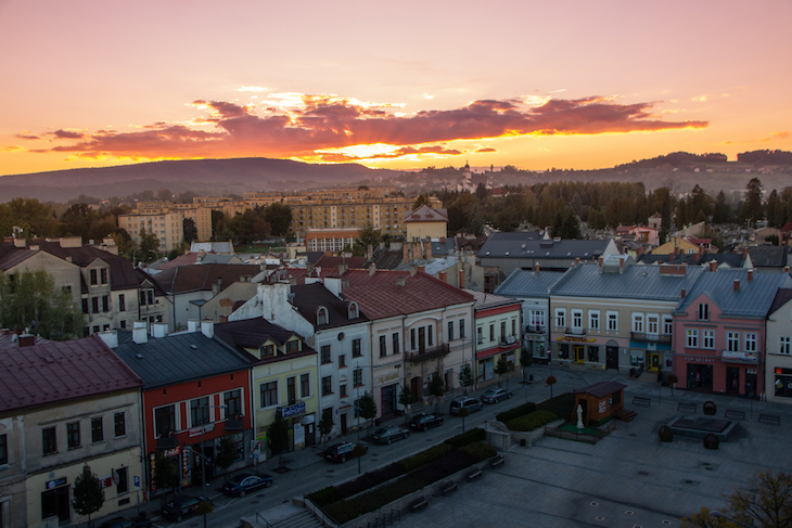 Main Square and Historic Tenement Houses in Gorlice