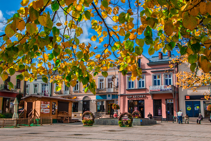 Main Square and Historic Tenement Houses in Gorlice