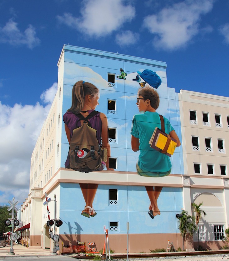 I lost my shoe when I saw you Mural, Lonac, Palm Beach, Florida, USA