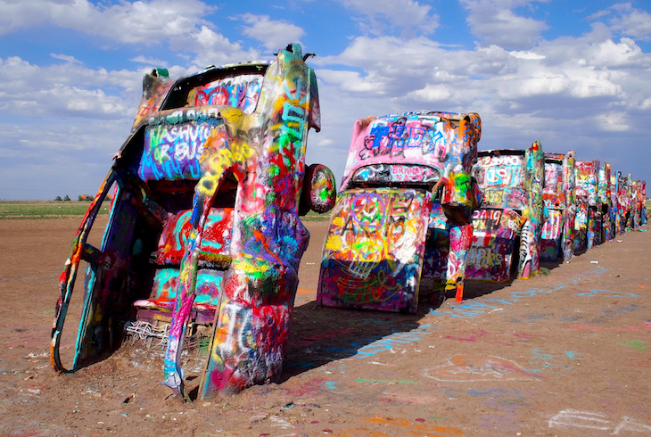 Cadillac Ranch Installation, Texas, USA